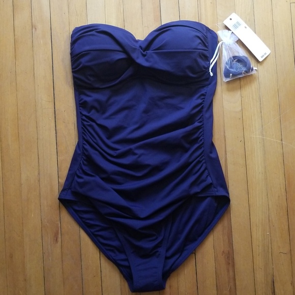 Anne Cole Strapless Swimsuit - Picture 1 of 6